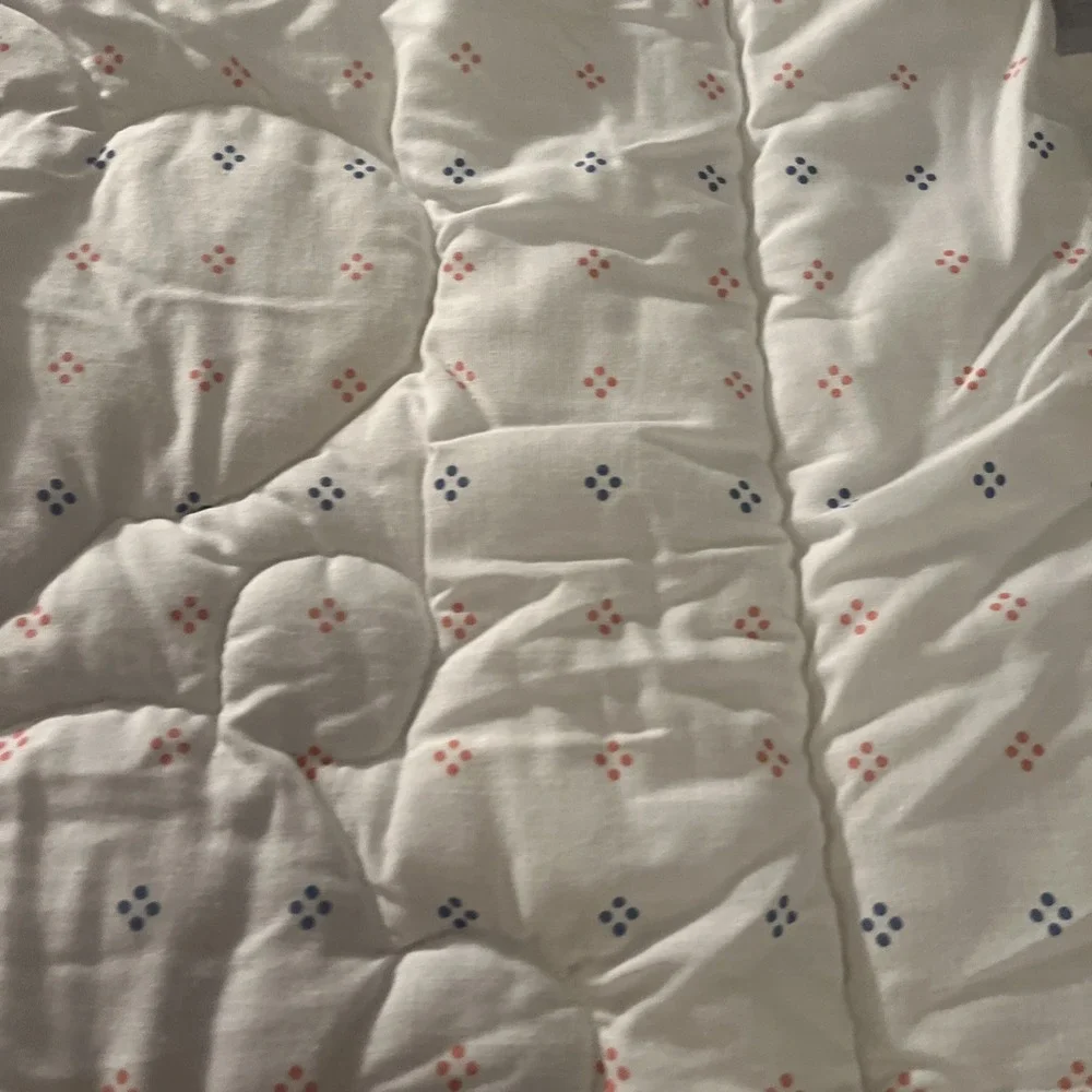 Vtg Dundee '84 Disney Baby Mickey Minnie ABC Balloons Crib Comforter Blanket
